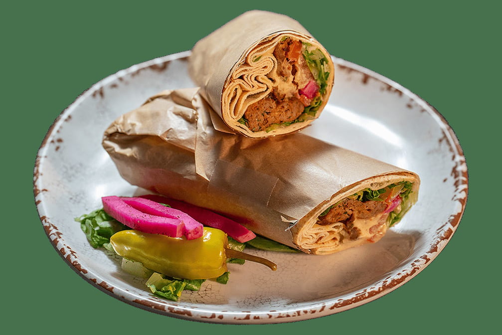 Beef Lule Kebab (Kafta) Wrap.