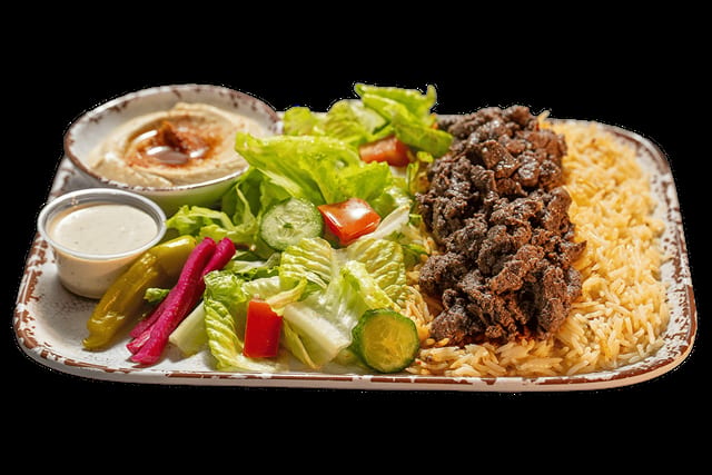 Beef Shawarma Plate.