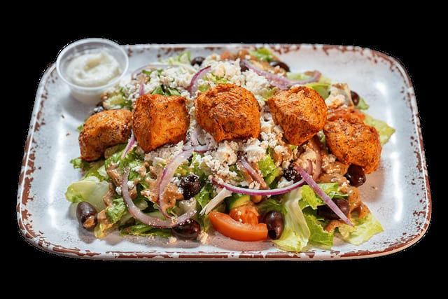 Greek Salad with Chicken.