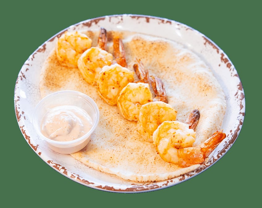 Shrimp Kebab a la Carte.
