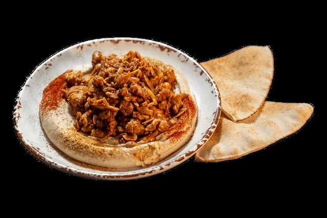 Hummus Special with Chicken.