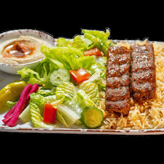 Beef Lule Kebab (Kafta) Plate