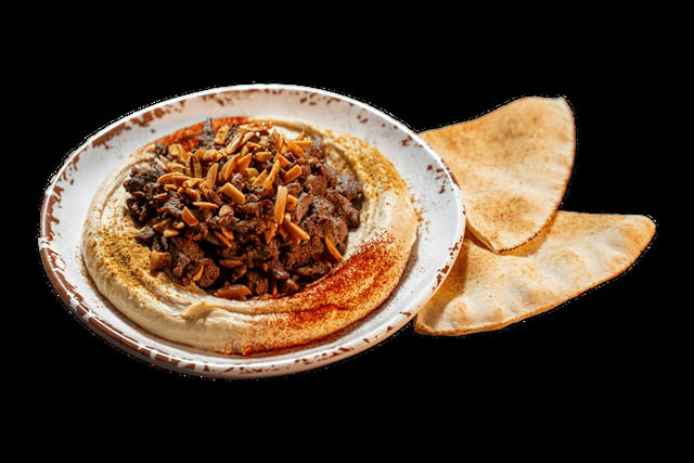 Hummus Special with Beef.